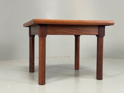 Vintage Danish Side Table Mid Century Darkwood Retro EB12884
