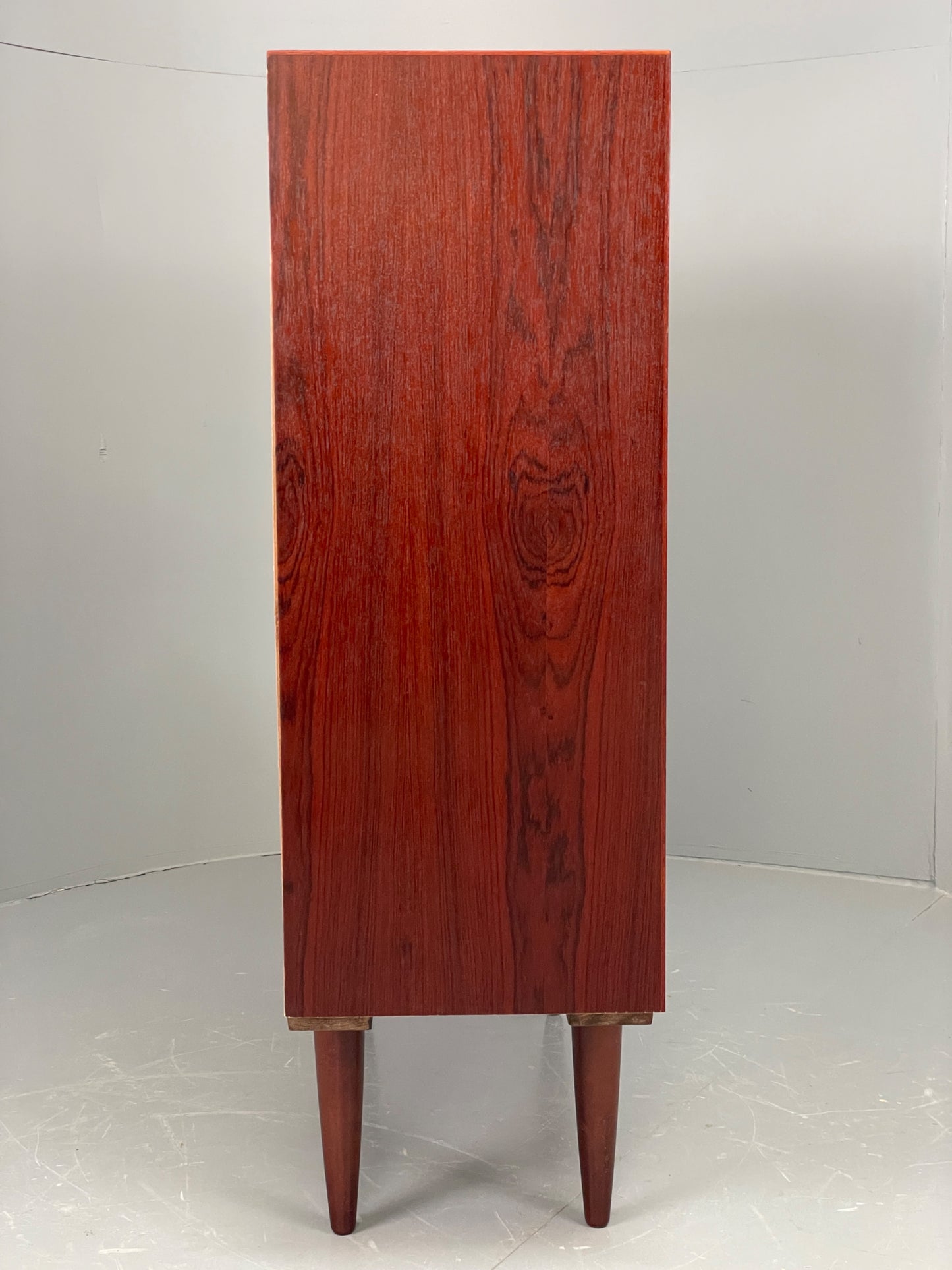Vintage 1970s Darkwood Bookcase Retro Mid Century Shelving Adjustable EB12325