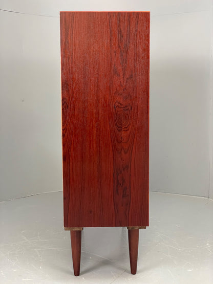 Vintage 1970s Darkwood Bookcase Retro Mid Century Shelving Adjustable EB12325