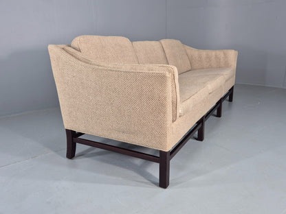Vintage 3 Seater Sofa Danish Cream Wool Gunnar Grandt Retro MCM EB07792