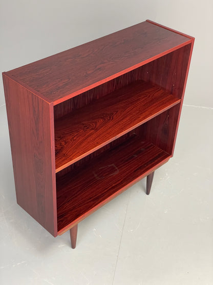 Vintage 1970s Darkwood Bookcase Retro Mid Century Shelving Adjustable EB12325