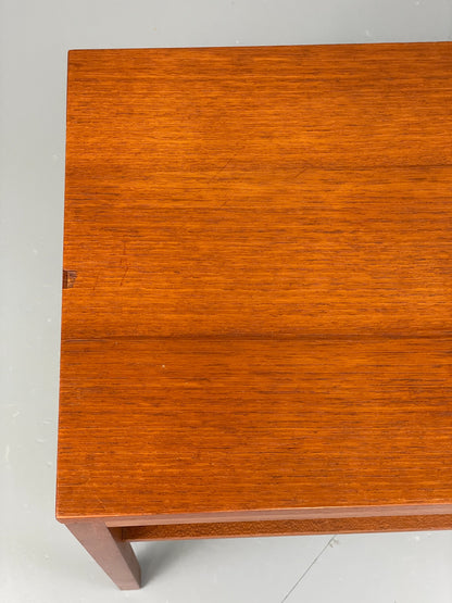 Vintage Side Table Teak 1960s Danish Mid Century Retro Magazine Shelf EB12810
