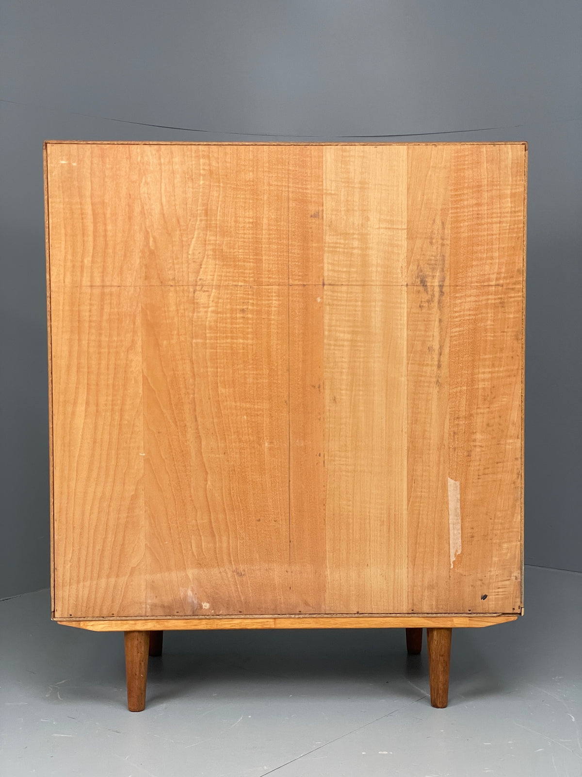 Vintage Teak Cabinet Danish 1970s Retro Mid Century Shelving Cupboard EB12964