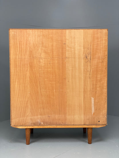 Vintage Teak Cabinet Danish 1970s Retro Mid Century Shelving Cupboard EB12964