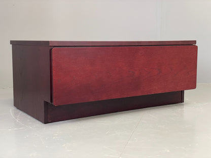 Vintage TV Unit Drawer By Beaver & Tapley Dark Red Oak 1980s EB12197