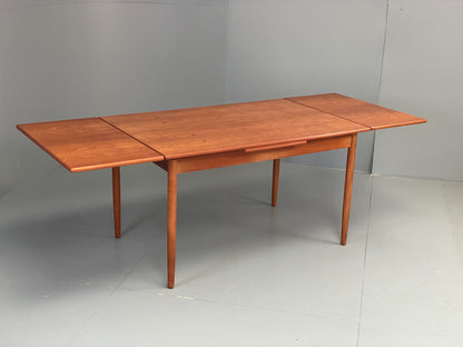 Vintage Extending Dining Table Rectangular Teak Danish 1960s Retro EB12202