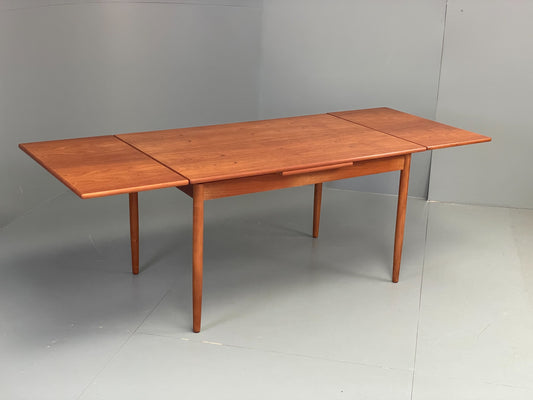 Vintage Extending Dining Table Rectangular Teak Danish 1960s Retro EB12202