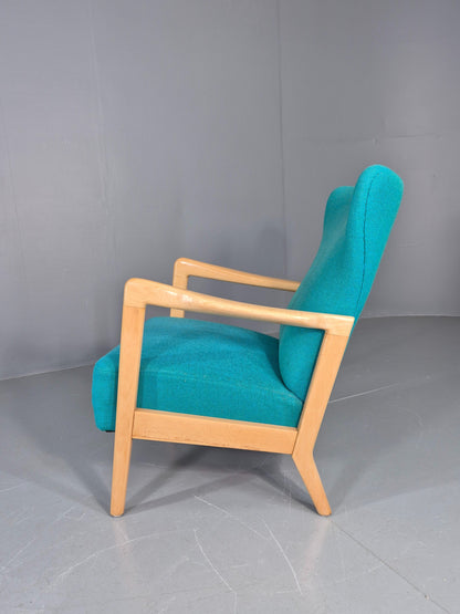 Vintage Mid Century Fritz Hansen Lounge Chair Soren Hansen Design 1940s  EB12108