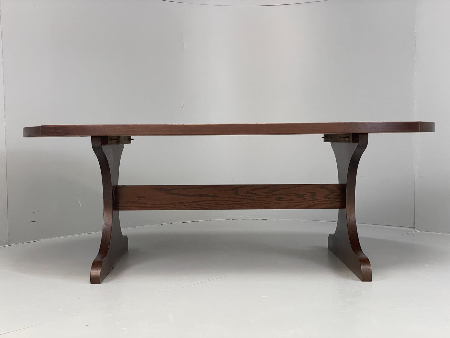 Vintage Coffee Table Tile Topped Oak Retro 1970s Poulsen Style Tiles EB10881