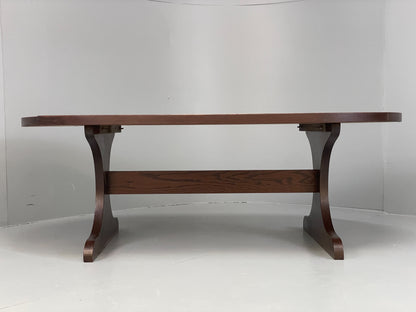 Vintage Coffee Table Tile Topped Oak Retro 1970s Poulsen Style Tiles EB10881