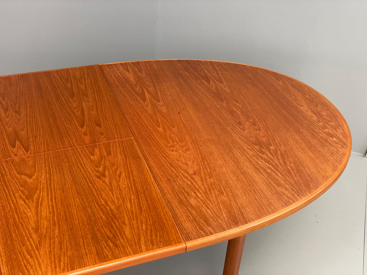 Vintage McIntosh Dining Table Oval Teak Extending Mid Century 1970s Retro EB12928