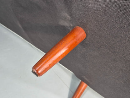 Vintage Mid Century 3 Seat Sofa New Upholstery Teak Legs 1960s EB12169