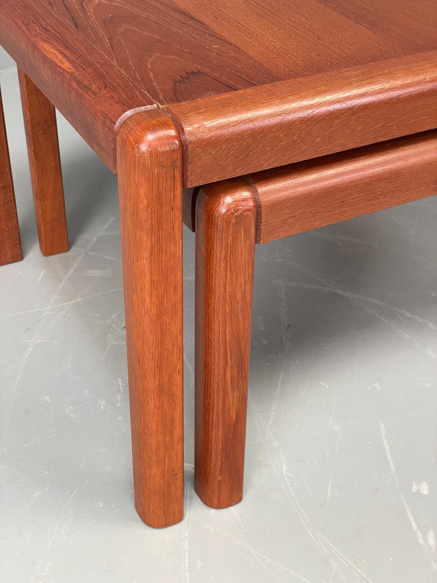 Vintage Teak Nesting Tables Retro 1970s Danish Design Side Table EB12217