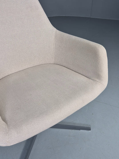 Vintage Swivel Tub Chair Hitch Mylius Modern Design Retro Cream EB12853