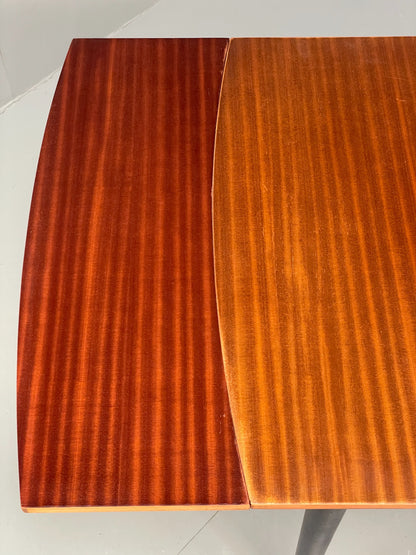 Vintage 1960s Dining Table And 4 Chairs Teak Black Gold Velour EB12085