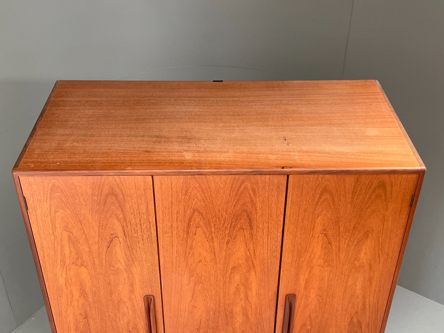 Vintage G-Plan Teak Wardrobe Triple Wide Clothes Rail Mid Century EB12205