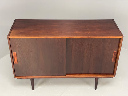 Vintage 1960s Compact Sideboard Cabinet Danish Mid Century Storage EB12341