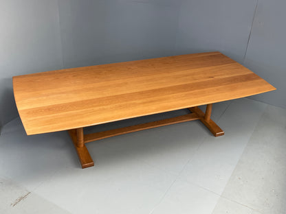 Solid Oak Dining Table 12 Seater 3.2m Large Refectory Bespoke Custom EB12890
