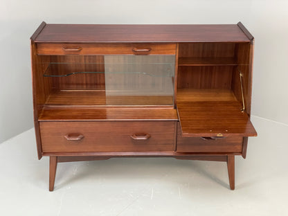 Vintage G Plan Highboard Sideboard Retro 1960s Walnut Shelving Drawers EB11865
