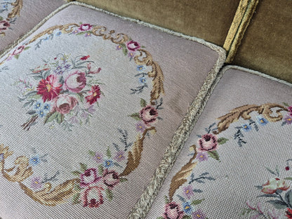 Vintage Danish 1950s 3 Seat Sofa with French Rococo Stylings Retro EB12767