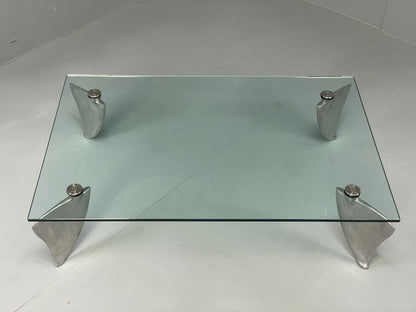 Vintage Coffee Table Designer Matthew Hilton Post Modern Aluminium Legs EB12520