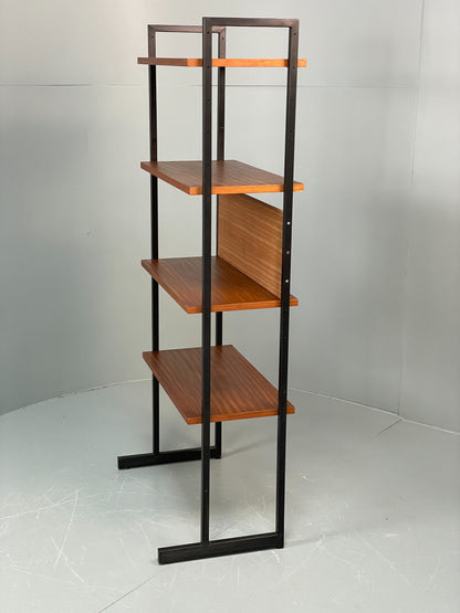Vintage Teak Shelving Unit Open Faced 1960s Mid Century Adjustable EB12080