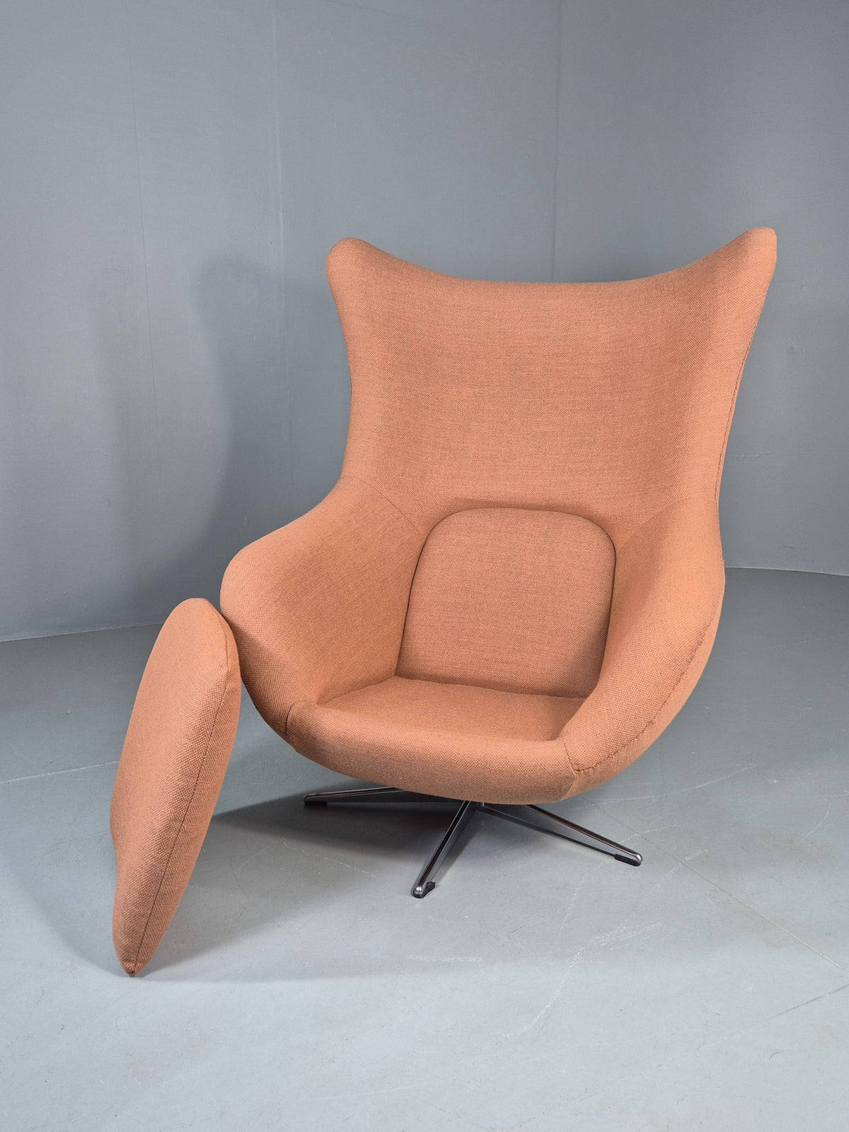 Vintage Danish Bucket Egg Chair New Upholstery 1960s Retro Mid Century EB12111