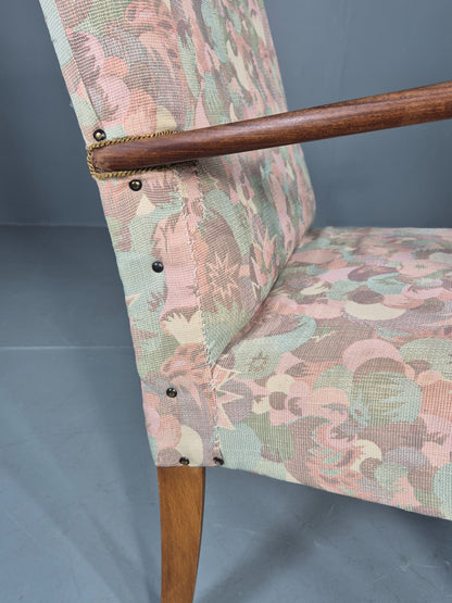 Vintage Danish Lounge Chair 1960s Mid Century Design Teak Frame EB12732