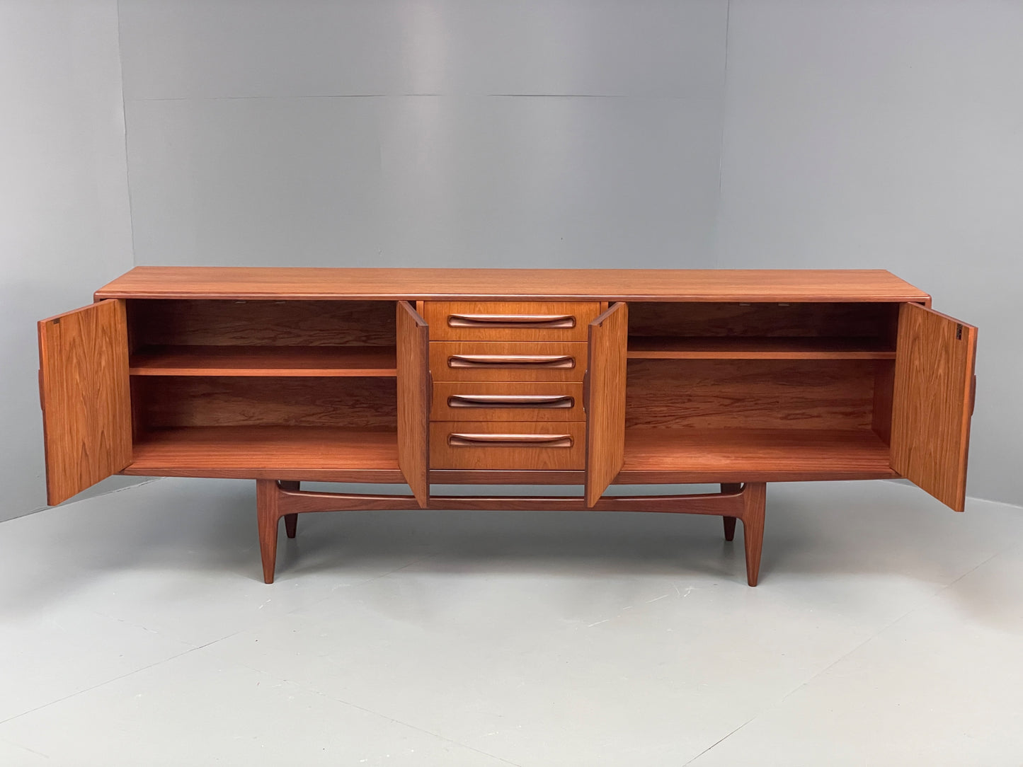 Vintage G Plan Sideboard Teak Fresco Mid Century Retro 1960s Shelving EB12935