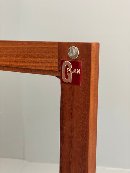 Vintage G Plan Bookcase Teak 1970s Glazed Doors Shelving Mid Century EB12900