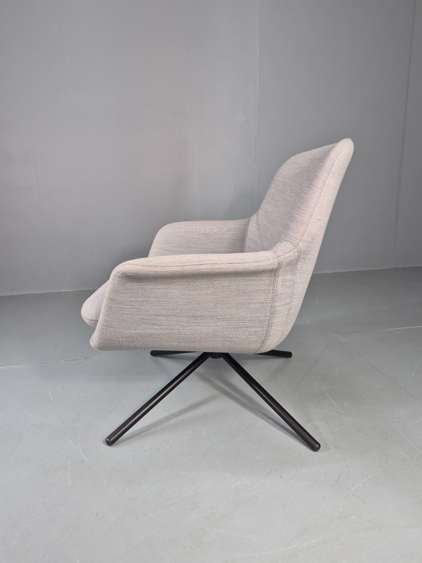 Vintage Swivel Lounge Chair Icons of Denmark Smile Chair Retro Modern EB12854
