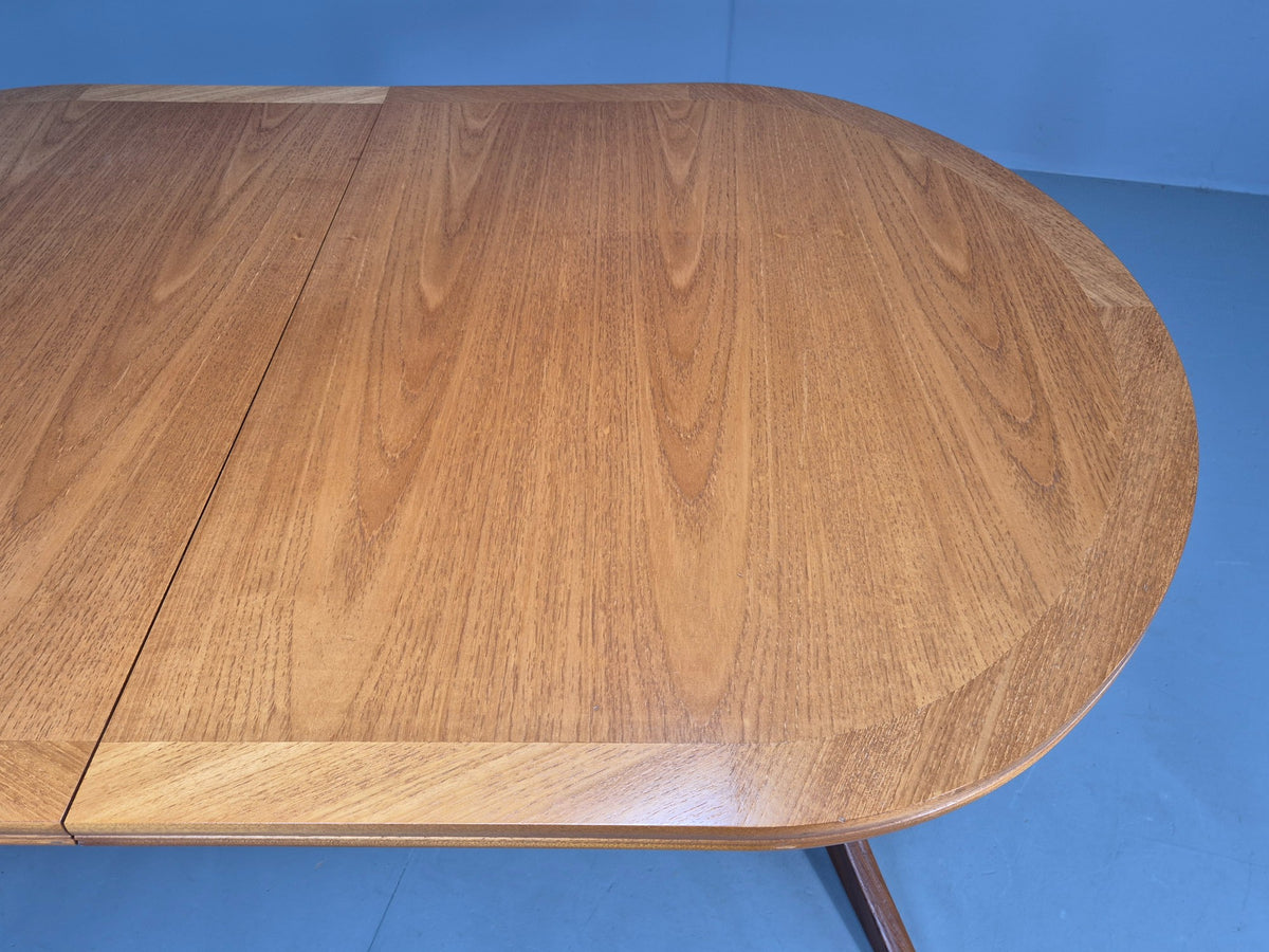 Vintage Oval Teak Dining Table Extending Parker Knoll 1980s Retro EB13140