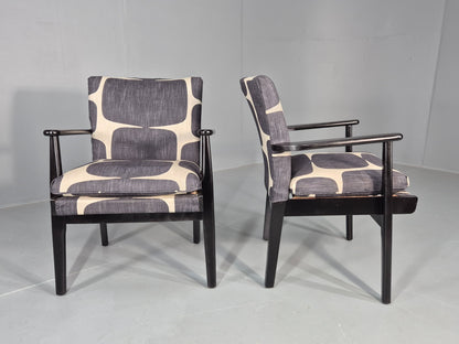 2 Vintage 1960s Lounge Chairs Parker Knoll New Upholstery EB11847