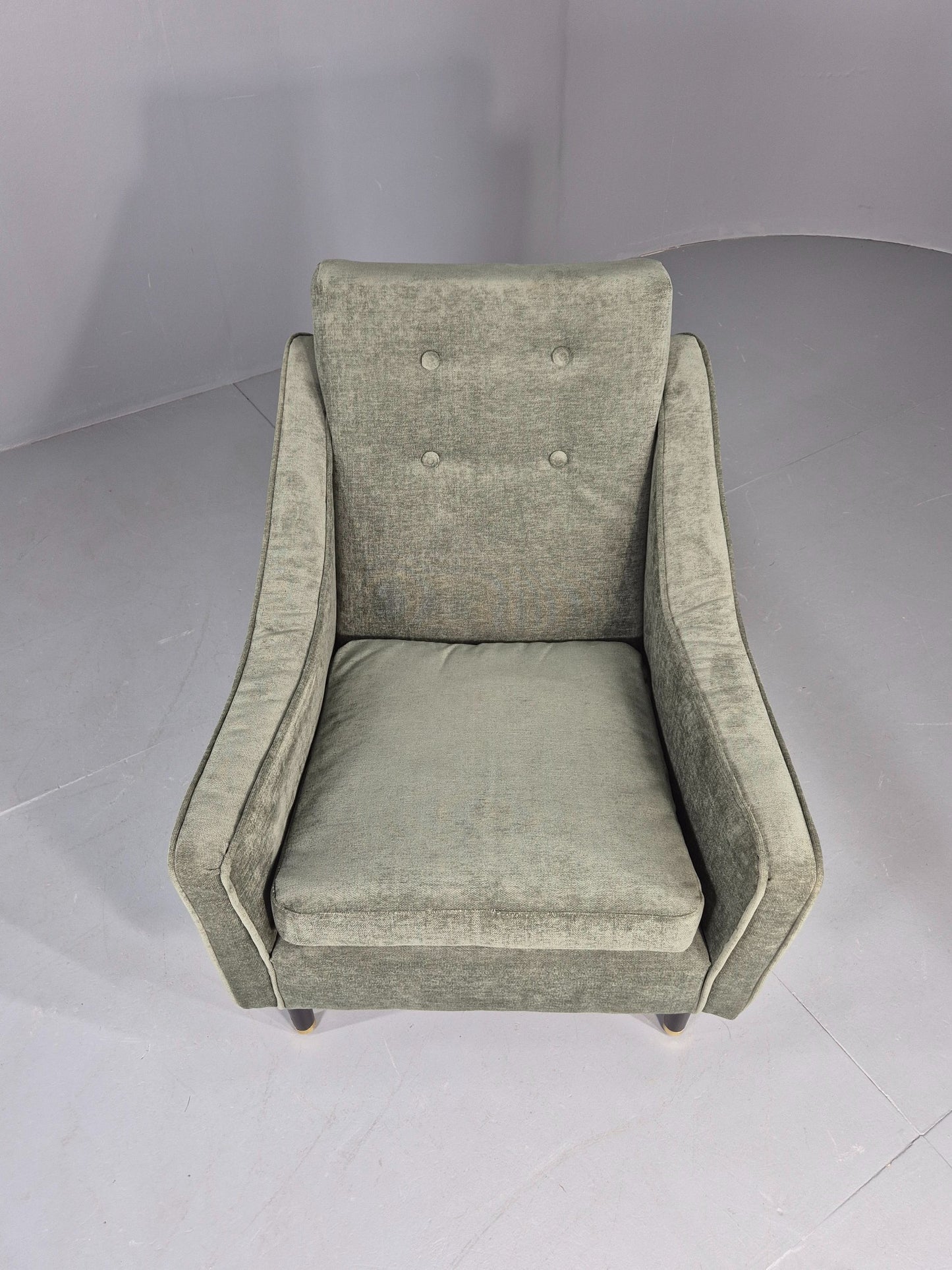 Vintage 1960s Mid Century Lounge Chair New Upholstery Retro Quality EB7919