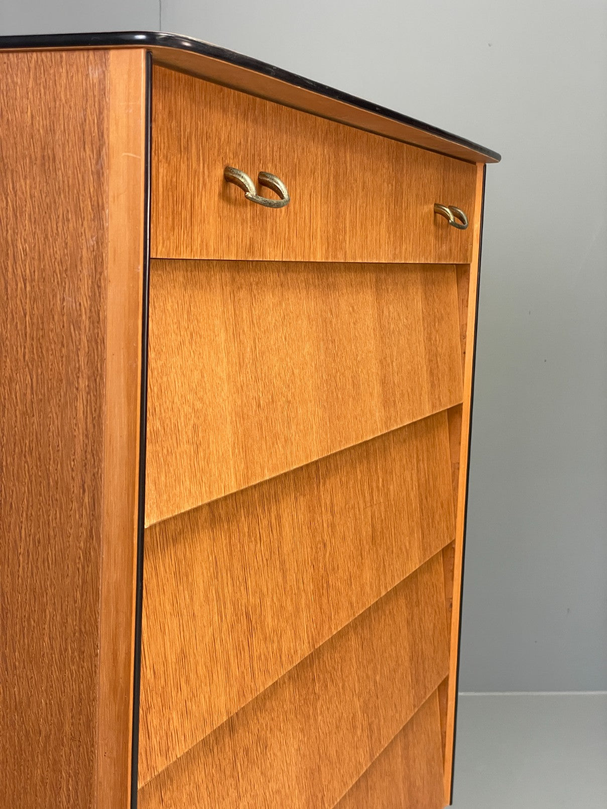 Vintage Chest Of Drawers Avalon Oak 1960s Mid Century Retro EB12198