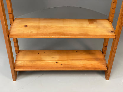 Vintage Pine Shelving Unit Adjustable Modular Open Retro Bruynzeel Solid EB13161
