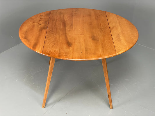 Vintage Ercol Elm Table Blonde Drop Leaf 1960s Mid Century EB12195