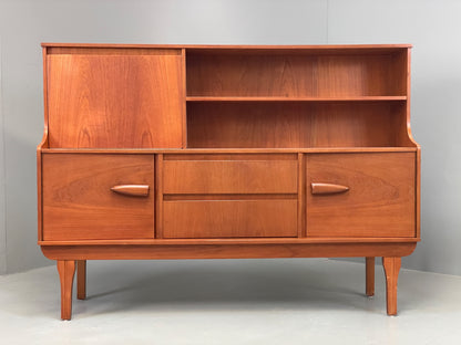 Vintage Teak Highboard Sideboard By Jentique 1960s Mid Century Shelving EB13115
