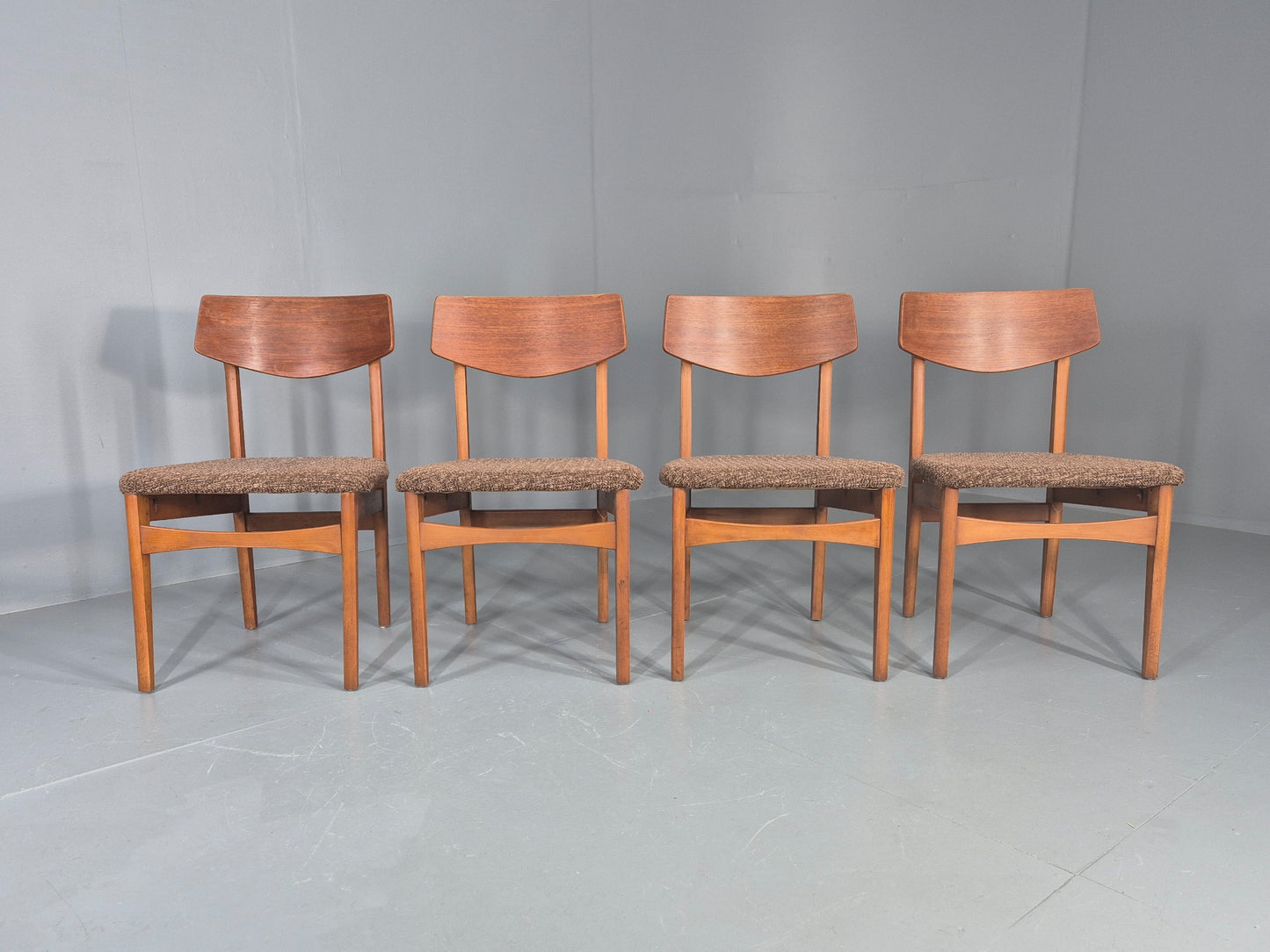 Vintage Dining Chairs Mid Century Teak and Beech 1960s Retro EB11955