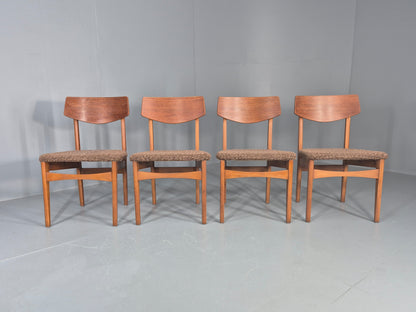 Vintage Dining Chairs Mid Century Teak and Beech 1960s Retro EB11955
