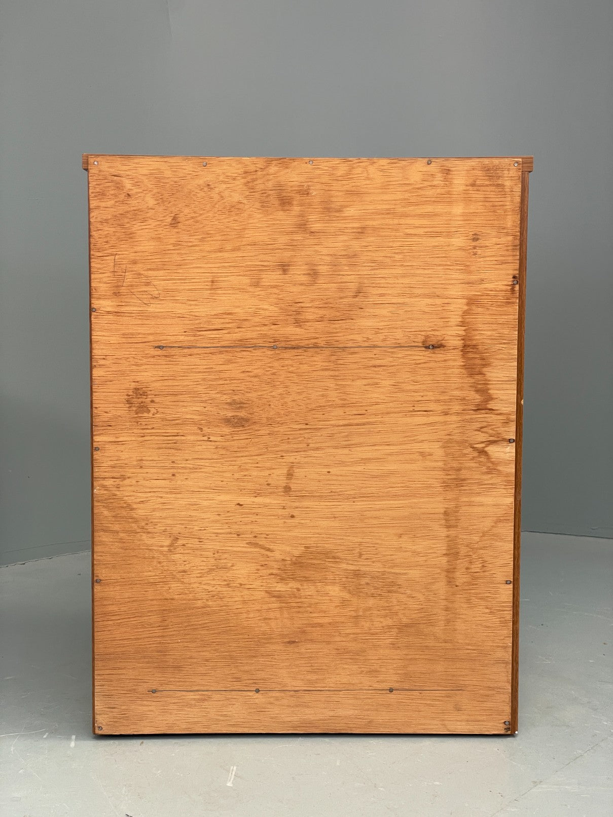 Vintage 1970s Bedside Cabinet Mid Century Style Wood Effect Teak Handle EB12504