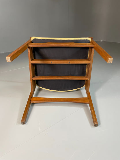Vintage Mid Century Desk Elbow Chair Danish Teak Retro 1960s EB06348