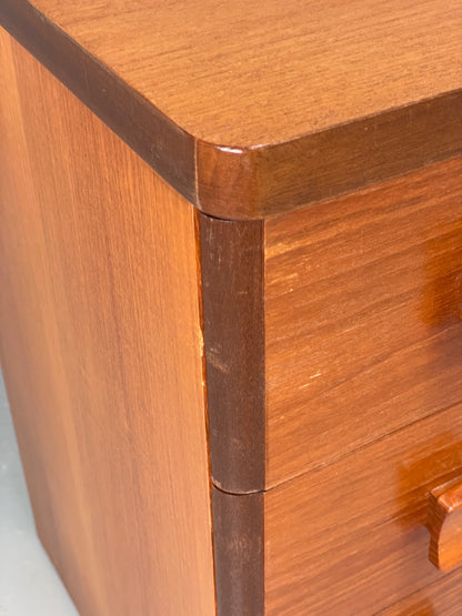 Vintage Teak Chest of Drawers By Stag 1970s Retro Midcentury Bedside EB12924