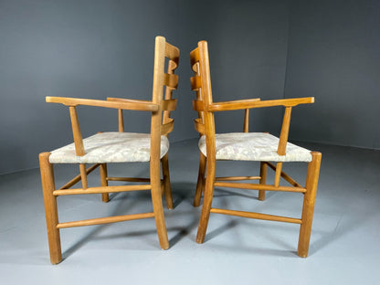 2 Vintage Kaare Klint Church Chairs Fritz Hansen 1930s Retro MCM  EB06017