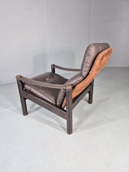 Vintage Danish Design Lounge Chair Gehl and Nissen for Jeki 1970s Retro EB13136