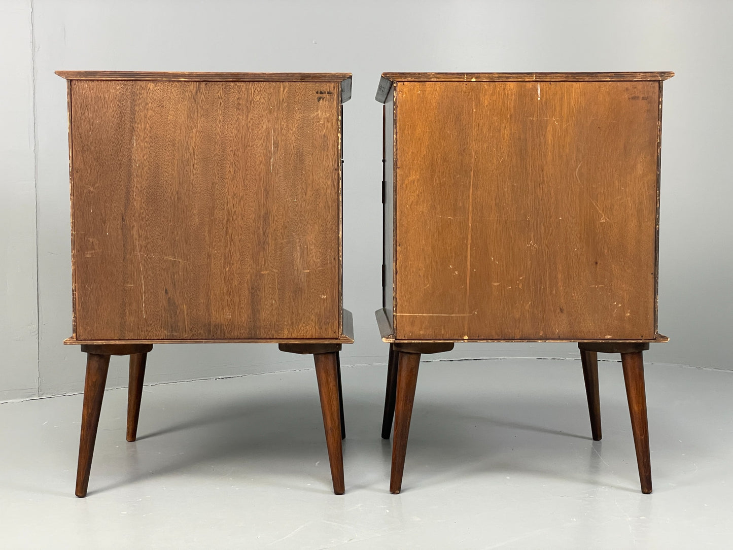Vintage Bedside Cabinets Pair By Remploy 1950s Mid Century Retro EB12618