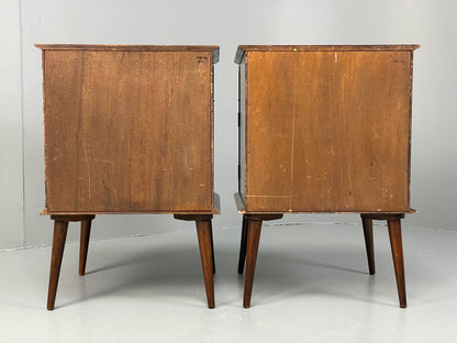 Vintage Bedside Cabinets Pair By Remploy 1950s Mid Century Retro EB12618