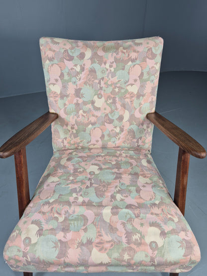 Vintage Danish Lounge Chair 1960s Mid Century Design Teak Frame EB12732