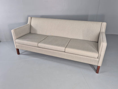 Vintage Danish 3 Seat Sofa 60s Mid Century Mogensen Style Original Retro EB12375