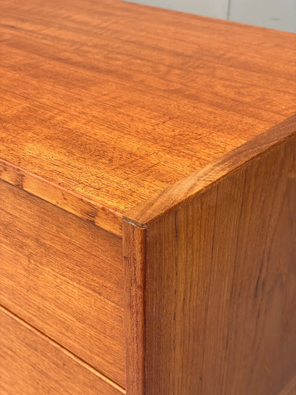 Vintage Drawers Teak 1970s Danish Mid Century Retro TV Unit EB12610